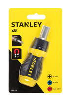 Stanley 0-66-358 Multibit Stubby Schroevendraaier Ratel - 3253560663582 - 0-66-358 - Mastertools.nl