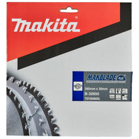 Makita Tafelzaagblad voor Hout | Makblade-Plus | Ø 260mm Asgat 30mm 80T - B-32655 - 0088381421461 - B-32655 - Mastertools.nl