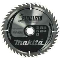 Makita Cirkelzaagblad voor Hout | Specialized | Ø 165mm Asgat 20mm 44T - B-53229 - 0088381472395 - B-53229 - Mastertools.nl