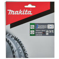 Makita Cirkelzaagblad voor Hout | Specialized | Ø 165mm Asgat 20mm 44T - B-53229 - 0088381472395 - B-53229 - Mastertools.nl