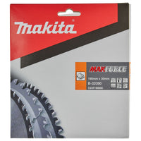 Makita Cirkelzaagblad voor Hout | Makforce | Ø 190mm Asgat 30mm 60T - B-32390 - 0088381421201 - B-32390 - Mastertools.nl