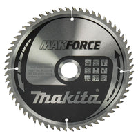 Makita Cirkelzaagblad voor Hout | Makforce | Ø 235mm Asgat 30mm 60T - B-32415 - 0088381421225 - B-32415 - Mastertools.nl