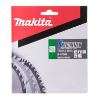 Makita Cirkelzaagblad voor Aluminium | Specialized | Ø 150mm Asgat 20mm 52T - B-47064 - 0088381454278 - B-47064 - Mastertools.nl