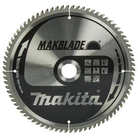 Makita Afkortzaagblad voor Hout | Makblade | Ø 260mm Asgat 30mm 80T - B-32845 - 0088381421652 - B-32845 - Mastertools.nl