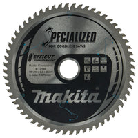 Makita Afkortzaagblad voor WPC | Efficut | Ø 216mm Asgat 30mm 60T - E-12192 - 0088381584791 - E-12192 - Mastertools.nl