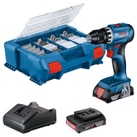 Bosch Professional GSR 18V-45 Accu schroefboormachine 18V 2.0Ah in L-Case - 06019K3205 - 4059952635682 - 06019K3205 - Mastertools.nl