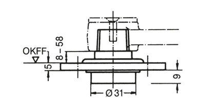 Dormakaba Draailager 7471 K - 45070001 - 4021226006191 - 45070001 - Mastertools.nl