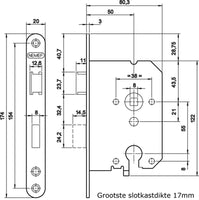 4tecx Dag- En Nachtslot 1269/17U-50Mm Pc55 Rvs - 8715883026123 - 4045560139 - Mastertools.nl