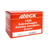 4tecx Schroefnagels GALV 3,8x40mm VE=1000 - 4073001429 - 8715883008815 - 4073001429 - Mastertools.nl
