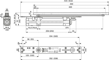 Dormakaba Deurdranger ITS96 - Zonder Glijarm - 52400150 - 4021226254516 - 52400150 - Mastertools.nl