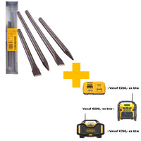 DeWALT SDSMAXSET2 5-Delige Beitelset SDS Max - 5035048061381 - SDSMAXSET2-QZ - Mastertools.nl