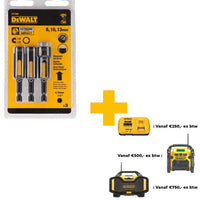 DeWALT DT7460 IMPACT magnetisch zeskantdop 8, 10, 13 millimeter DEW-DT7460-QZ - 5035048085776 - DT7460-QZ - Mastertools.nl