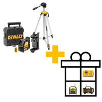 DeWALT DW088KTRI Zelfnivellerende Kruislijnlaser - 2 Stralen - Rood incl. Statief - 5035048338940 - DW088KTRI - Mastertools.nl