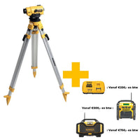 DeWALT DW096PK Waterpastoestel compleet met statief en meetlat - 5035048144657 - DW096PK-XJ - Mastertools.nl