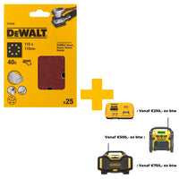 DeWALT DT3030 P40 Schuurpapier 1/4 Velcro VE=25 - 5035048014479 - DT3030-QZ - Mastertools.nl