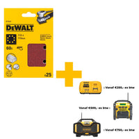 DeWALT DT3031 P60 Schuurpapier 1/4 Velcro VE=25 - 5035048014493 - DT3031-QZ - Mastertools.nl