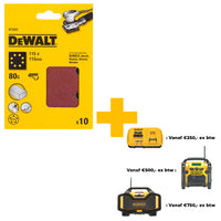 DeWALT DT3022 P80 Schuurpapier 1/4 Velcro VE=10 - 5035048014509 - DT3022-QZ - Mastertools.nl