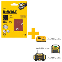 DeWALT DT3023 P120 Schuurpapier 1/4 Velcro VE=10 - 5035048014523 - DT3023-QZ - Mastertools.nl