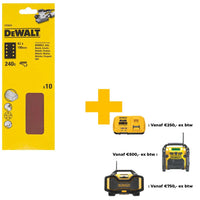 DeWALT DT8624 P240 Schuurpapier 93x190mm VE=10 - 5035048070246 - DT8624-QZ - Mastertools.nl