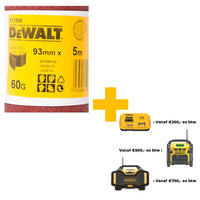 DeWALT DT3590 P60 Schuurpapier, rol 5m x93mm. - 5035048067178 - DT3590-QZ - Mastertools.nl