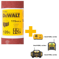 DeWALT DT3582 P120 Schuurpapier, rol 5m x 115. - 5035048067093 - DT3582-QZ - Mastertools.nl