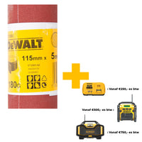 DeWALT DT3583 P180 Schuurpapier, rol 5m x 115. - 5035048067109 - DT3583-QZ - Mastertools.nl