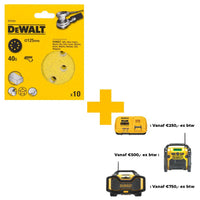 DeWALT DT3101 P40 Schuurschijf 125mm VE=10 - 5035048058992 - DT3101-QZ - Mastertools.nl