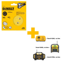 DeWALT DT3111 P40 Schuurschijf 125mm VE=25 - 5035048059067 - DT3111-QZ - Mastertools.nl