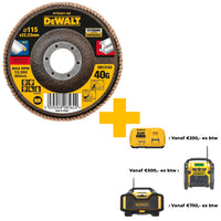 DeWALT DT30601 Lamellenschijf EXTREME 115mm K40 - 5035048085622 - DT30601-QZ - Mastertools.nl