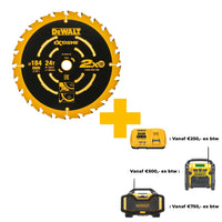 DeWALT Cirkelzaagblad voor Multimaterial | Extreme | Ø 184mm Asgat 16mm 24T - DT10302-QZ - 5035048085868 - DT10302-QZ - Mastertools.nl