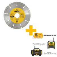 DeWALT DT3711 Diamantschijf Gesegmenteerd 125x22,23mm - 5035048025901 - DT3711-QZ - Mastertools.nl