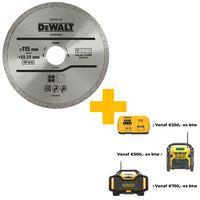 DeWALT DT3703 Diamantzaagblad Volband 115x22,23mm - 5035048025956 - DT3703-QZ - Mastertools.nl