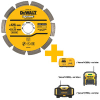 DeWALT DT3761 Diamantschijf Gesegmenteerd 125x22,23mm - 5035048058480 - DT3761-XJ - Mastertools.nl