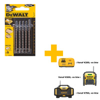 DeWALT DT2205 T 101 B Decoupeerzaagblad voor Hout VE=5 - 5035048074978 - DT2205-QZ - Mastertools.nl