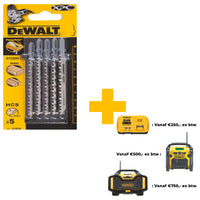 DeWALT DT2209 T 101 D Decoupeerzaagblad voor Hout VE=5 - 5035048075012 - DT2209-QZ - Mastertools.nl