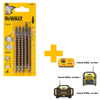 DeWALT DT2165 T 101 B Decoupeerzaagblad voor Hout & Laminaat VE=5 - 5035048033135 - DT2165-QZ - Mastertools.nl