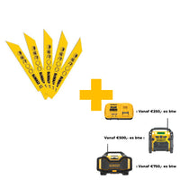 DeWALT DT2384 Reciprozaagblad metaal 152mm. VE=5 - 5035048034613 - DT2384-QZ - Mastertools.nl