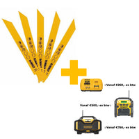 DeWALT DT2354 Reciprozaagblad metaal 203mm. VE=5 - 5035048033340 - DT2354-QZ - Mastertools.nl