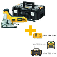 DeWALT DW333KT Decoupeerzaag 701W in TSTAK - 5035048434192 - DW333KT-QS - Mastertools.nl