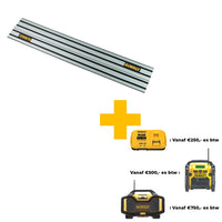 DeWALT DWS5021 Geleiderail 1000mm. - 5035048191088 - DWS5021-XJ - Mastertools.nl