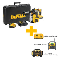 DeWALT DCH275P2 Accu Combihamer SDS+ met Snelwisselboorkop 2,1J incl. Stofafzuiging 18V XR 5.0Ah in Koffer - 5035048556542 - DCH275P2-QW - Mastertools.nl