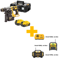 DeWALT DCH273P2T Accu Combihamer SDS+ 2,1J 18V XR 5.0Ah in TSTAK - 5035048559994 - DCH273P2T-QW - Mastertools.nl