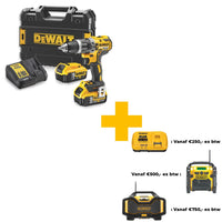 DeWALT DCD796P2 Accu klop-/schroefboormachine 18V XR 5.0Ah in TSTAK - 5035048616628 - DCD796P2-QW - Mastertools.nl