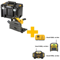 DeWALT DCS520NT XR Flexvolt Invalzaag Ø165mm 54V Basic Body in TSTAK - 5035048642986 - DCS520NT-XJ - Mastertools.nl