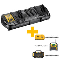 DeWALT DCB132 XR Flexvolt Dubbellader 10.8-54V Li-ion - 5035048640692 - DCB132-QW - Mastertools.nl