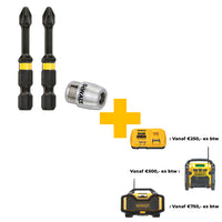 DeWALT DT70536T Extreme Impact Torsion Schroefbits PH2 50mm 2 Stuks + MagLock Bithouder - 5035048088500 - DT70536T-QZ - Mastertools.nl