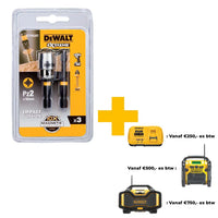 DeWALT DT70535T Extreme Impact Torsion Schroefbits PZ2 50mm 2 Stuks + MagLock Bithouder - 5035048088494 - DT70535T-QZ - Mastertools.nl