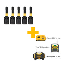 DeWALT DT7380T Extreme Impact Torsion Schroefbits T15 25mm 5 stuks - 5035048089248 - DT7380T-QZ - Mastertools.nl