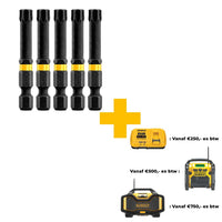 DeWALT DT7399T Extreme Impact Torsion Schroefbits T40 50mm 5 Stuks - 5035048089422 - DT7399T-QZ - Mastertools.nl