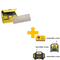 DeWALT DNBSB1625Z 16 Gauge GAL Spijkers 1.5x25mm 5000 stuks - 5902013951667 - DNBSB1625Z - Mastertools.nl